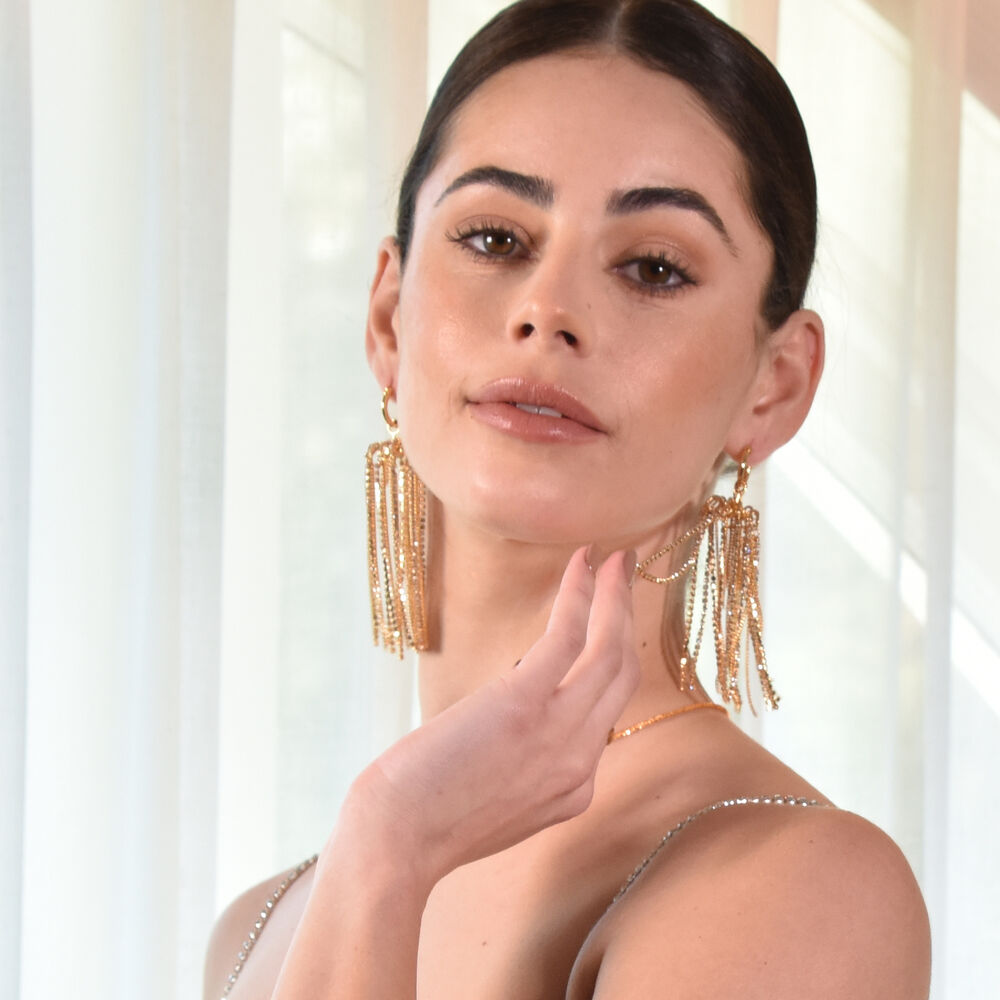 Culturesse Emiliana Luxury Chandelier Catwalk Earrings