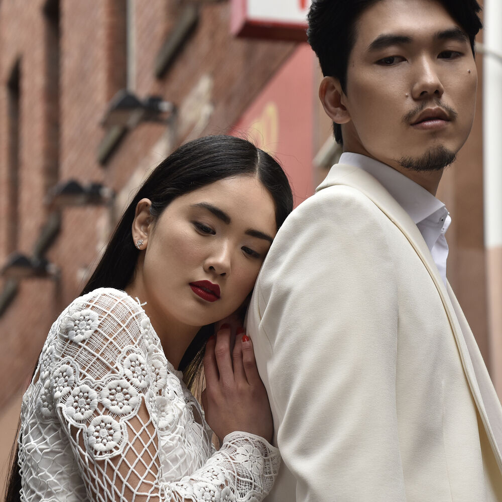 Culturesse Chinese Love Earrings (Silver)