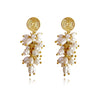 Culturesse Bellarose 24K Artisan Pearl Drop Earrings