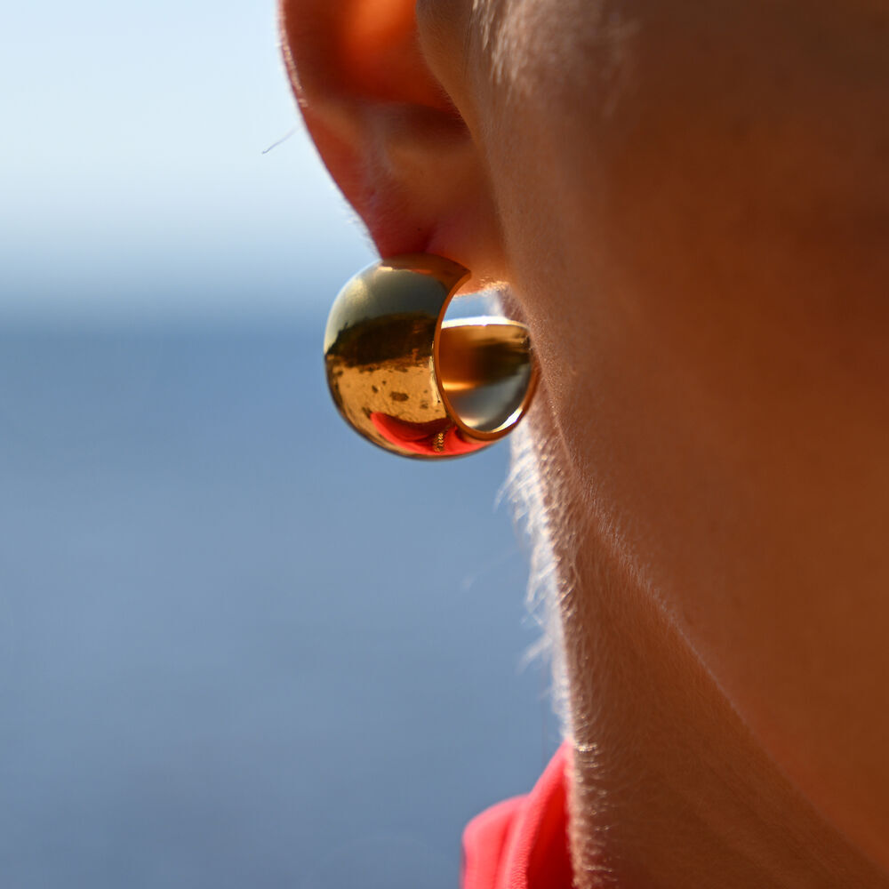 Culturesse Maxine Fashionista Chunky Bowl Earrings