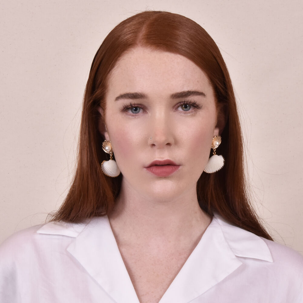 Culturesse Mercy Shell Drop Earrings