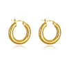 Culturesse Avari Classic Hoop Earrings (Gold Vermeil)