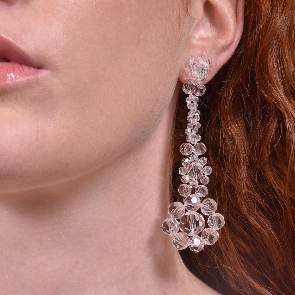 Culturesse Isadora Beaded Floral Drop Earrings