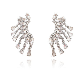 Culturesse Belle Ame Diamante Climber Earrings