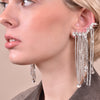 Culturesse Be Spoken Diamante Climber Earrings