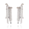 Culturesse Bespoke Diamante Climber Earrings