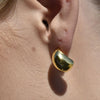 Culturesse La Lumiere Modern Cocoon Earrings (Gold Vermeil)