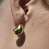 Culturesse La Lumiere Modern Cocoon Earrings (Gold Vermeil)