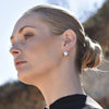 Culturesse La Lumiere Modern Cocoon Earrings (Silver)
