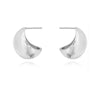 Culturesse La Lumiere Modern Cocoon Earrings (Silver)