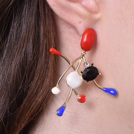 Culturesse Margot Born Unique Artsy Statement Earrings