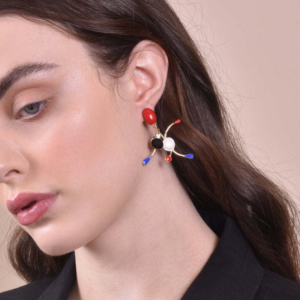 Culturesse Margot Born Unique Artsy Statement Earrings