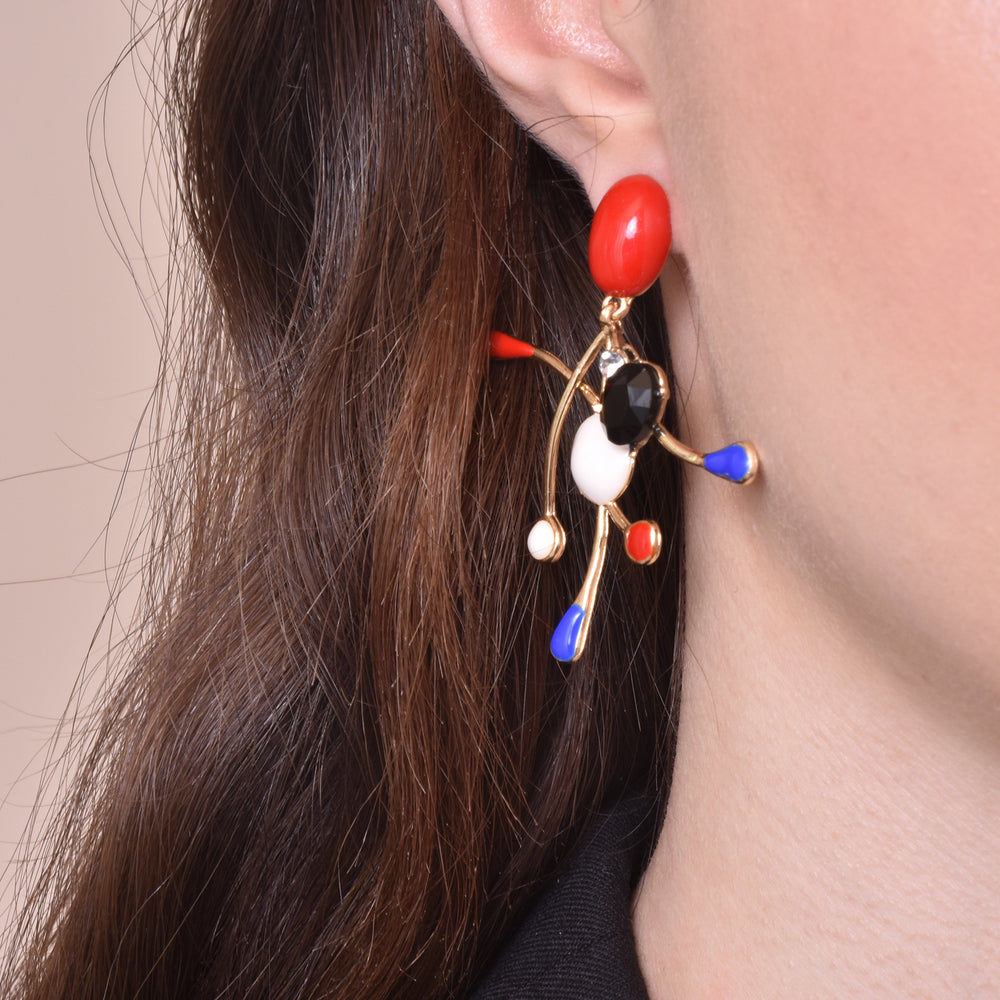 Culturesse Margot Born Unique Artsy Statement Earrings