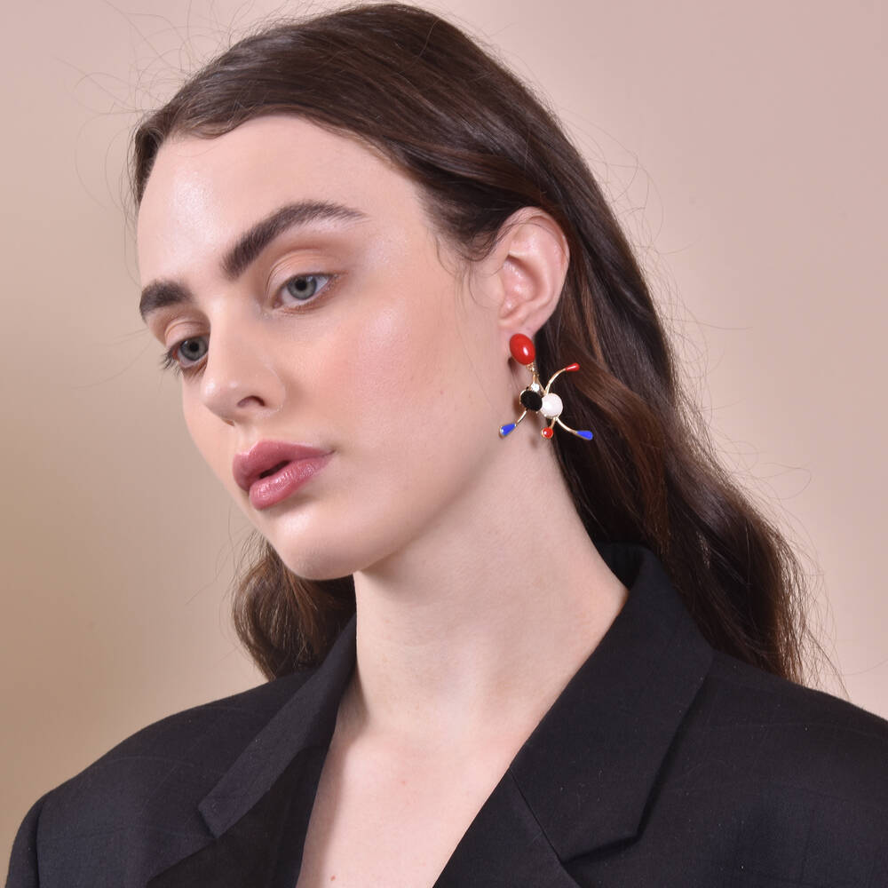 Culturesse Margot Born Unique Artsy Statement Earrings