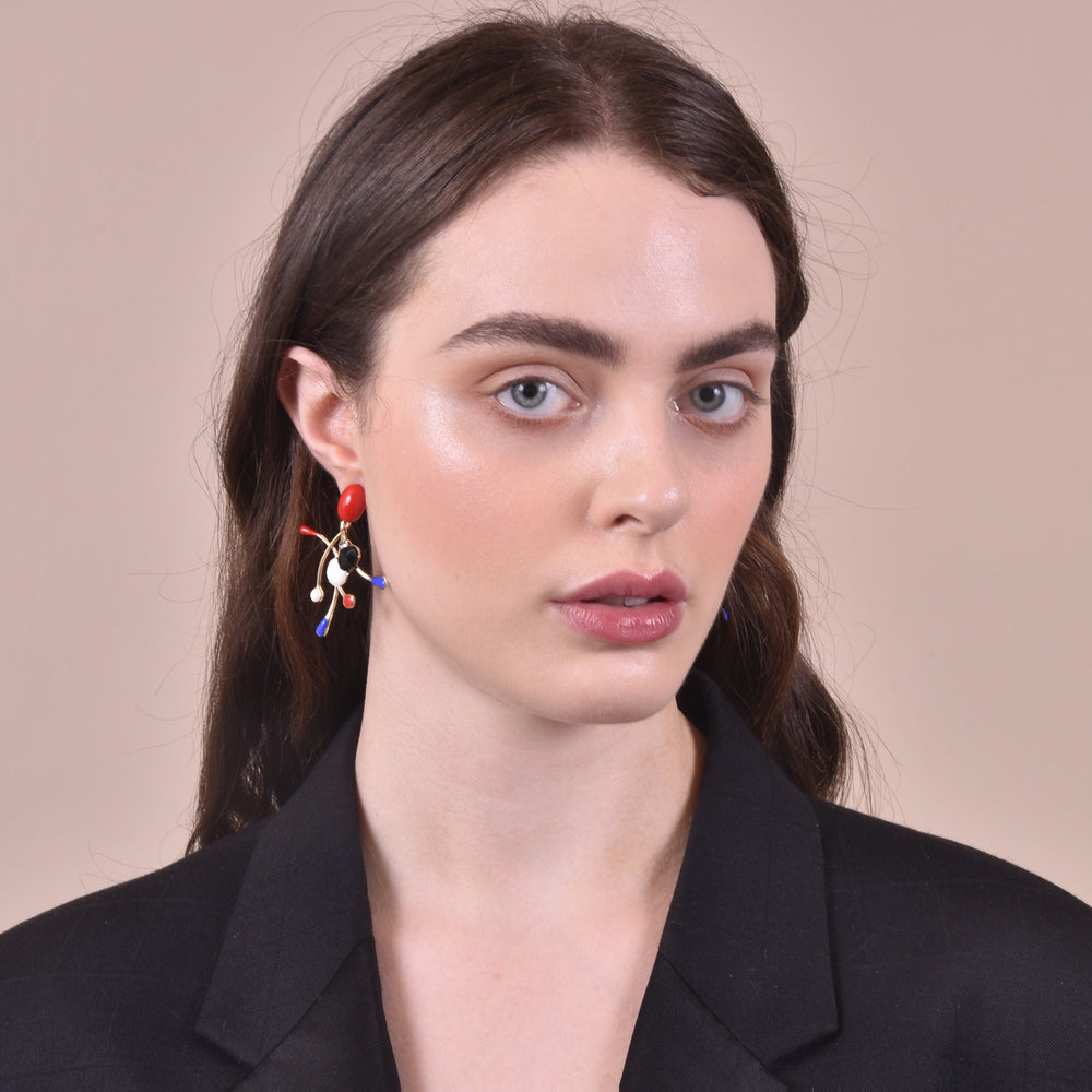 Culturesse Margot Born Unique Artsy Statement Earrings