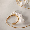 Culturesse Romane 24K Artisan Pearl Flow Earrings