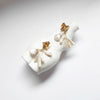 Culturesse Meredith Coral Pearl Drop Earrings