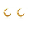 Culturesse Gianni Croissant C Hoop Earrings (Gold Vermeil)