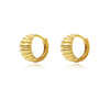 Culturesse Cass Dainty Croissant Huggie Earrings