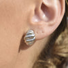 Culturesse Evonne Croissant-Chic Earrings (Silver)