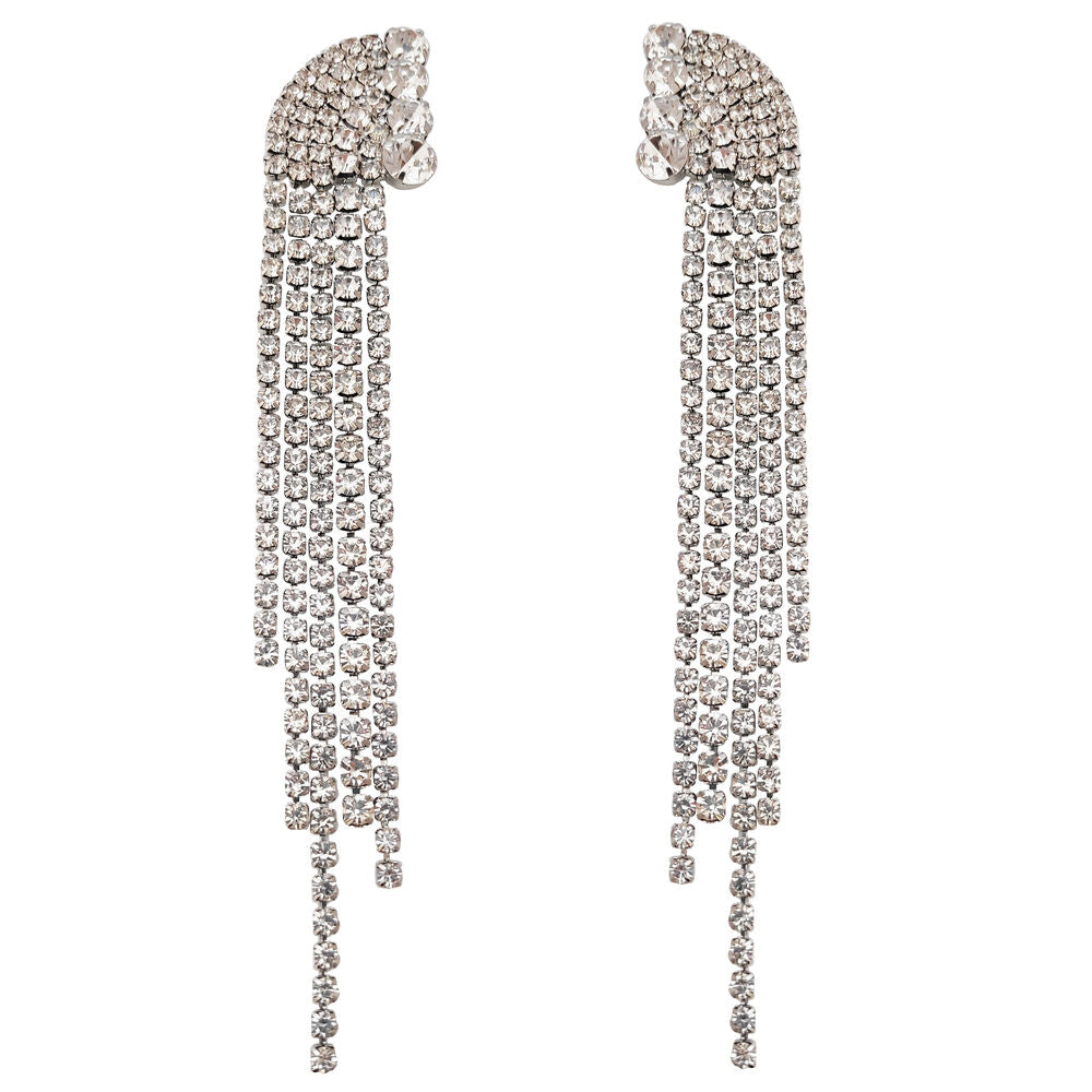 Culturesse Emilio Crystal Diamante Earrings