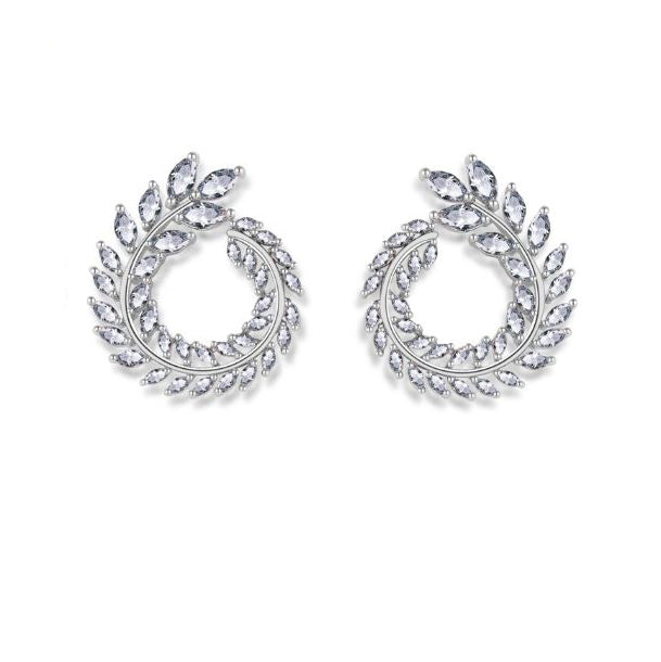 Culturesse Georgia May Crystal Diamante Earrings