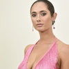 Culturesse Annalee Crystal Drop Earrings (Rose Blush)