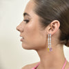 Culturesse Annalee Crystal Drop Earrings (Rose Blush)