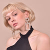 Culturesse Gianni Crystal Encrusted Diamante Earrings