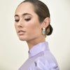 Culturesse Marella Aqua Crystal Drop Earrings