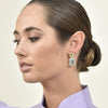 Culturesse Marella Aqua Crystal Drop Earrings