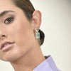 Culturesse Marella Aqua Crystal Drop Earrings