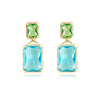 Culturesse Marella Aqua Crystal Drop Earrings