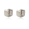 Culturesse Zen Minimal Cubic Earrings (Silver)