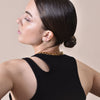 Culturesse Lior Gold Vermeil Topaz Chain Cuff Earrings (Pair)