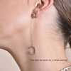 Culturesse Lior Silver Topaz Chain Cuff Earring (Single Piece)