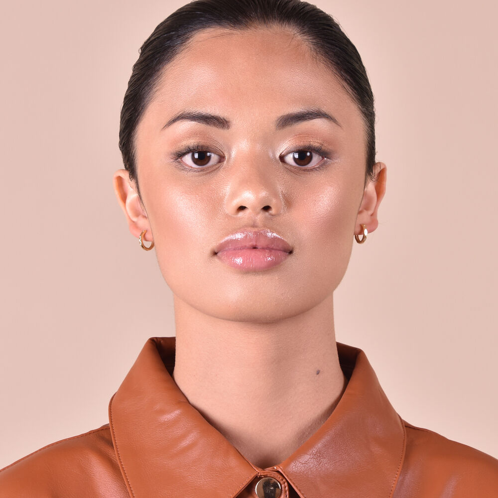 Culturesse Ace Minimalist Dainty Hoop Earrings - Gold