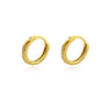 Culturesse Ace Minimalist Dainty Hoop Earrings - Gold