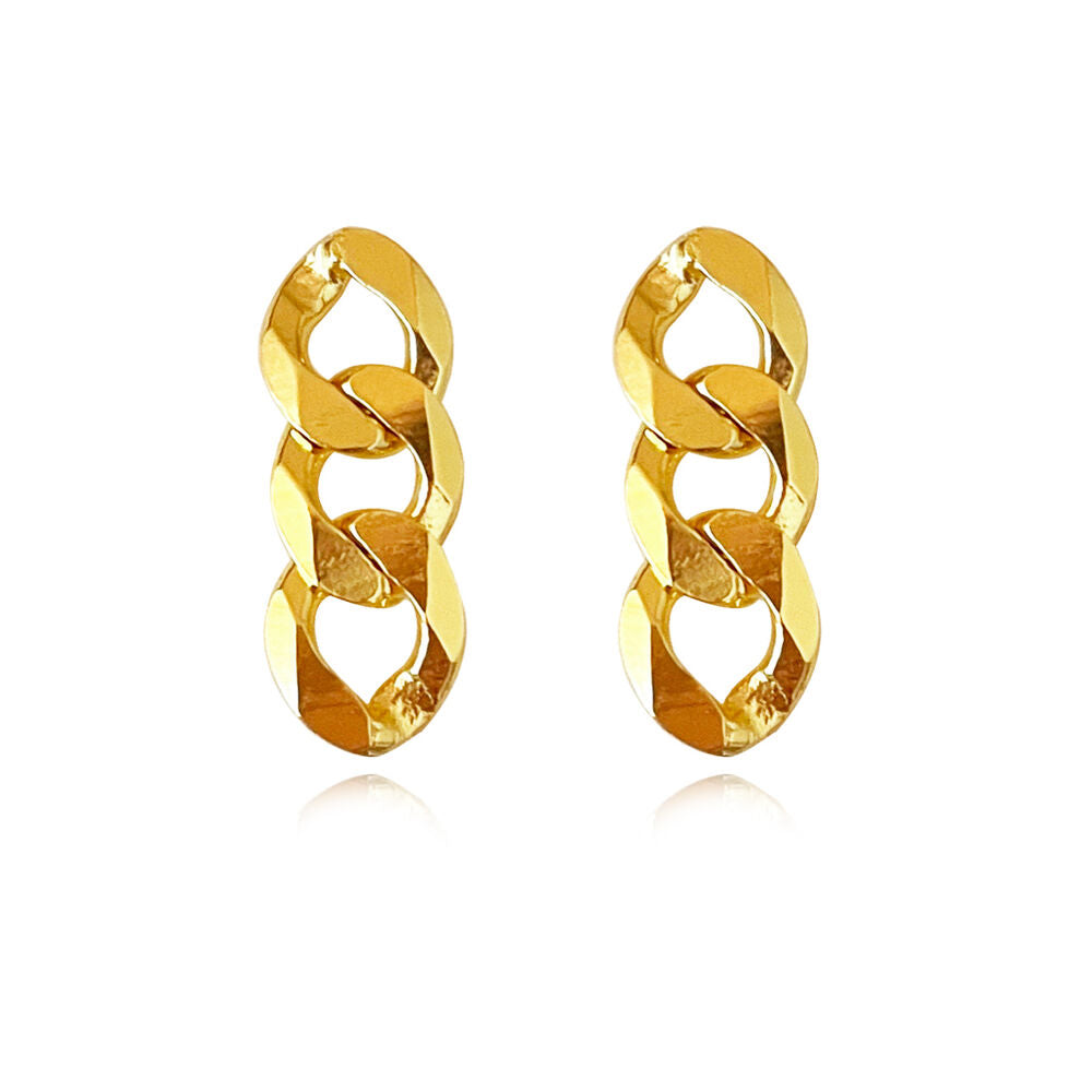 Culturesse Lucie Modern Muse Dainty Chain Earrings