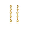 Culturesse Aka Dainty Sculptural Pebble Drop Earrings (Gold Vermeil)