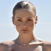Culturesse Aka Dainty Sculptural Pebble Drop Earrings (Silver)