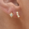 Culturesse Apricia Dainty Opal Stud Earrings