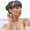 Culturesse Apricia Dainty Opal Stud Earrings