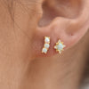Culturesse Apricia Dainty Opal Stud Earrings
