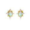 Culturesse Apricia Dainty Opal Stud Earrings