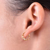 Culturesse Minnie Dainty Chain Hoop Earrings