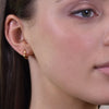 Culturesse Agnes Gold Vermeil Dainty Heart Earrings