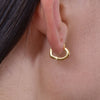 Culturesse Agnes Gold Vermeil Dainty Heart Earrings