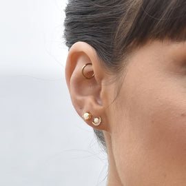 Culturesse Solvita Dainty Opal Stud Earrings