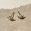 Culturesse Solvita Dainty Opal Stud Earrings